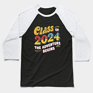 Class of 2024 greaduate the adventure begins Baseball T-Shirt